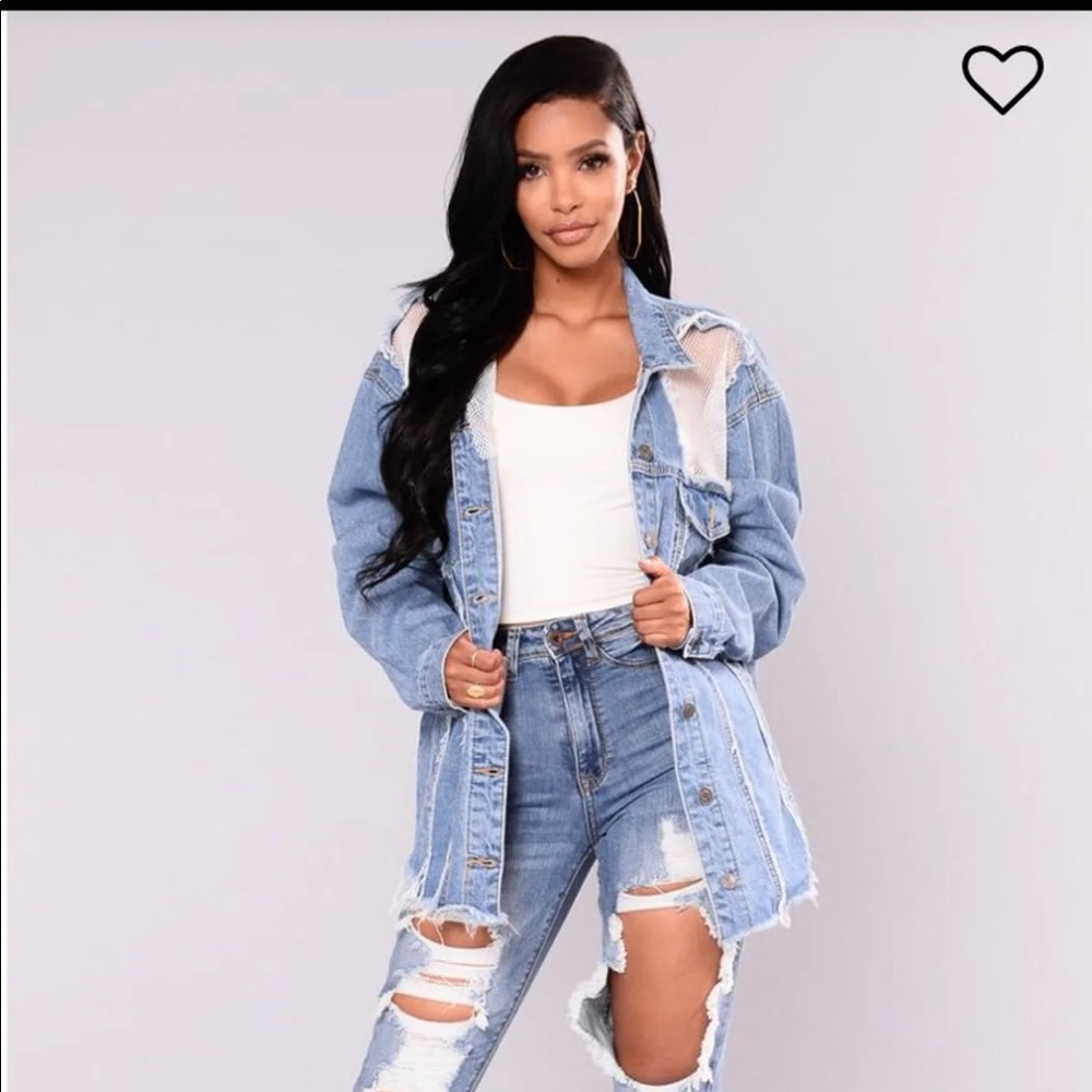 Oversized denim jacket